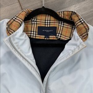 Burberry Light blue  Jacket Jacket with Plaid Lining